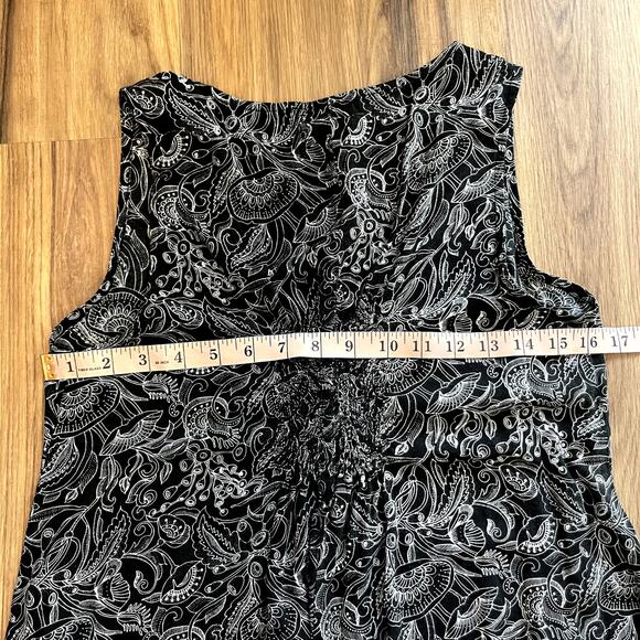 River Floral Pattern Midi Dress  Size S Laganlook Boho Hippie - Picture 9 of 10